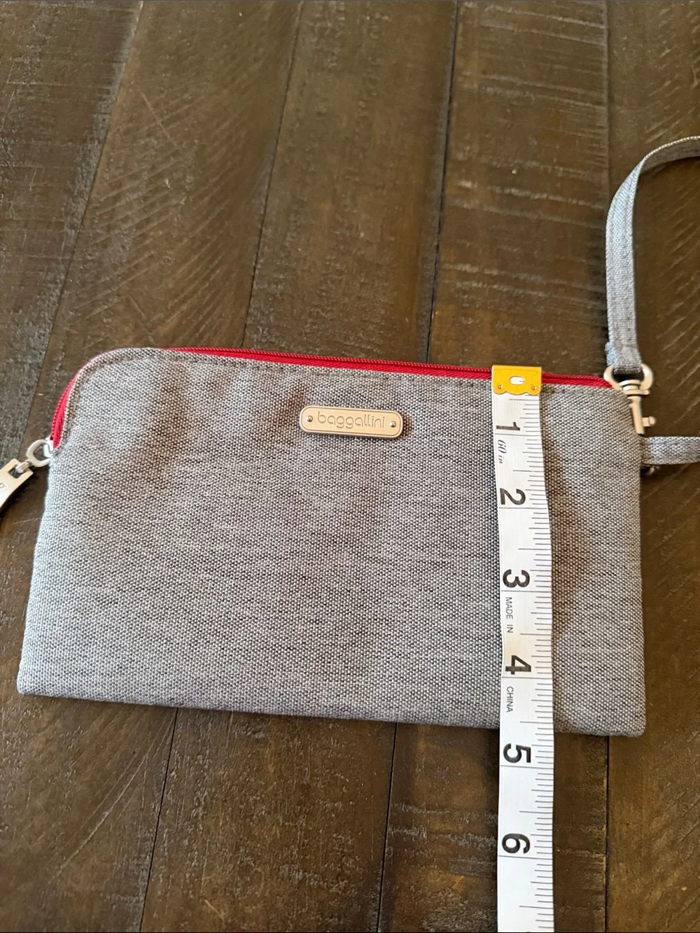 Baggallini gray rfid